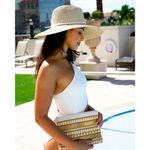 Nikki Beach Harper Hat in White One Size New Womens Beach festival Photo 9