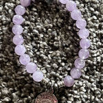 Lavender purple amethyst protection charm bracelet Photo 0