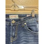 MEK Denim Oaxaca Jeans‎ Womens 28/34 Dark Wash Embellished Pockets Cropped Blue Photo 6
