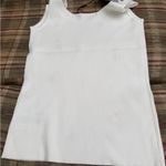 Tahari  White Tank Top with Pink Floral Accents Photo 5