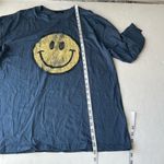 Zutter Long sleeve t shirt with vintage smiley face graphic tee small/medium Blue Size undefined Photo 3