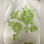 Blush NWOT White and Green Floral Romper size S Photo 6