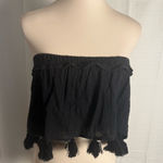 Vintage Havana  Black Cotton Top Photo 0