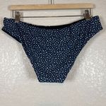 J. Crew Bikini Bottom Womens XL Navy Blue White Polka Dot Hipster Retro NEW Photo 7