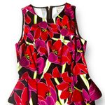 Kate Spade  New York Peplum Floral Dress size 2 Red Pink Photo 6