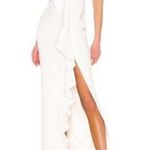 Revolve White Ruffle Gown Photo 0