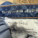American Eagle  Super High-Rise Jegging The Dream Jean Stretch Womens 14 Raw Hem Photo 8