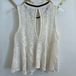 Free People  Maisie Ivory Combo Top White Lace
Sleeveless Small Photo 7