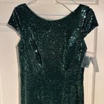 Dessy Style 3043 Elle Hunter Sequin Size 2 Green Photo 4