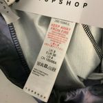 Topshop Womens Pull On Pants Flare Leg Tie Dye Stretch Purple Black 4 Petite Photo 3