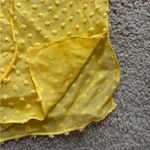 Alice + Olivia  Yellow Boho Short Swiss Dot Sleeve Julius Ruffle Sleeve Blouse S Photo 10