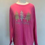 Merry Christmas ladies Christmas tree long sleeved t shirt Size 2XL Pink Photo 0