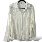 Free People  FP One Mila Shirt in Optic White Ethereal Dainty Romantic Large Photo 2