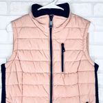 Calvin Klein Puffer Vest Womens Small Pink Black Sleeveless Lightweight Quilted Photo 3