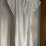 She & Sky  Classic White Tunic Blouse. Size M Photo 3