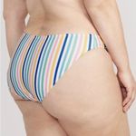 Old Navy Bikini Swim Bottoms Women XXL White Rainbow Stripe Low Rise Photo 7