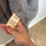 FRNCH NWOT  Eyelash Knit Charcoal Gray Women's Cardigan Open Front S/M Photo 5