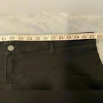 Dickies  Black Cotton Spandex Mini Skirt Back Slit Button Front Plus Size 24 Photo 6