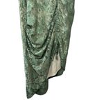Cider  Womens Green Lace Ruched Midi Dress Size L Cottagecore Fairycore Slipcore Photo 4
