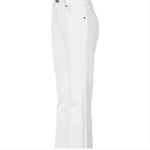 CAbi NWT  #5880 White Trouser Slight Flare Jeans In Brite White Photo 4