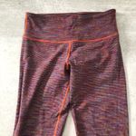 Lululemon  Purple Orange Blue Stripe Leggings Photo 2