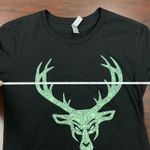 Next Level Apparel Bucked Up Black Short Sleeve Tee with Green Logo Photo 6