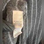 LL Bean Gray White Stripe Merino Wool Blend Knit Poncho Sweater One Size Size undefined Photo 6