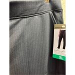 Mondetta  Black & Grey Herringbone Straight Leg Pants Woman’s XL NEW Photo 9