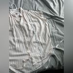 Madewell Striped Central Blouse Women's XS Shirt Pink White Button Down Beach Photo 8