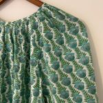 India Collection Emerson Fry Frances Frida Blue Green Organic Cotton Top EUC XS Photo 12