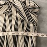 Samsara Size 10 Black Cream Knit Chevron Long Sleeve Dress Faux Leather Pockets Photo 11