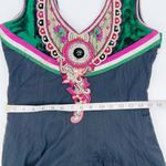 Embroidered Anarkali Suit Green Dress‎ Size M/L Green Size M Photo 4