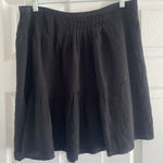Comptoir Des Cotonniers Large Black Viscose Mini Skirt Grunge‎ Festival Photo 0