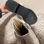 Stuart Weitzman Ryder Pearl Geo Buckle Booties White Silver- Size 37 (6.5) Photo 8