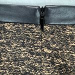 BOSS Tweed Skirt Leather Trim Career Wear Business Casual Brown Black 14 Photo 9