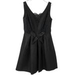 Cynthia Steffe CeCe by Black Lace Satin Mini Dress Size 6 Photo 2