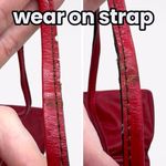 B Young 80s Red Leather Crossbody Bag Handmade Colombia Genuine Photo 9