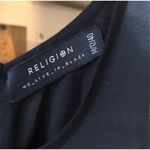 Religion  Fade Skater Dress Black Grey Zipper Back Size Medium Sleeveless Photo 3