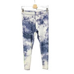 Peloton Terez x  Navy Blue Tie Dye Leggings Green Logo Size‎ Medium Photo 1