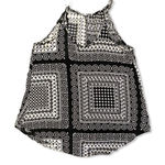 BCX  Black & White Paisley Cami Tank Top Photo 0