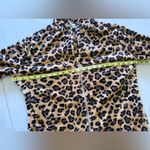 Leopard Print Robe Cozy house Full Zipper Two Pockets Lounger Wear Size 2 Brown Photo 7