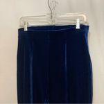 Liz Claiborne  80’s Liz & Co Royal Blue Velvet High Waisted Stirrup Legging Pants Photo 1