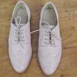 ASOS Ladies' Pink Leather Wingtip Brogue Lace Up Shoes 4UK Photo 6