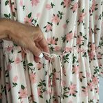 Draper James Cottage Floral Mini Dress Cream Long Sleeve Babydoll Brunch Shower Photo 5