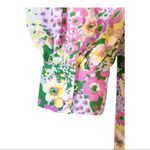 ASOS Smock Wide Leg Floral Print Jumpsuit Size 4 Photo 8