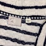 Anthropologie Stripe & Lace Sweater Cardigan Balck & White XS Photo 7