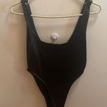 Salty   high cut leg satin bodysuit Photo 3