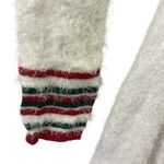 Born Famous Snowman Mid Thigh Soft Eyelash Belted Sweater Holiday Dress Womens L White Size L Photo 12