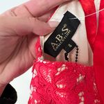 ABS Allen Schwartz NWT A.B.S Halter Red Lace Dress size 4 Photo 6