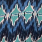 Banana Republic Petite Blue Ikat Riviera Blouse Bold Blue PM Medium Dress Shirt Photo 7